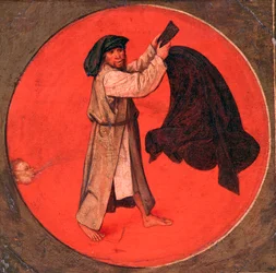 Ele sacode o casaco de acordo com o vento, c1558-1560