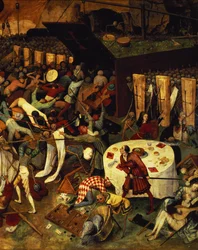 O triunfo da morte, detalhe da seção inferior direita, 1562