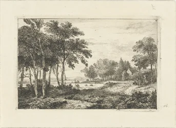 Paisagem com cavaleiro