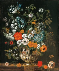 Maio, de Os Doze Meses de Flores, um calendário floral de naturezas mortas