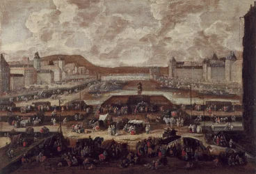 O Pont-Neuf, o Sena e o Louvre, cerca de 1670, cerca de 1670 (óleo sobre tela)
