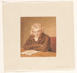 Retrato de Lourens van Schaick, sentado lendo à mesa