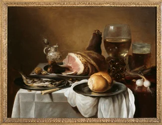 Peça de pequeno-almoço, c.1640 (óleo sobre painel)