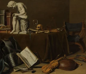 Vanitas Natureza Morta com o Spinario