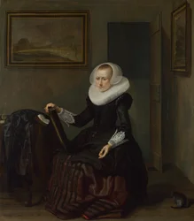 Uma mulher segurando um espelho, 1625