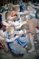 Pormenor de uma tapeçaria que representa o Massacre dos Inocentes, c. 1520-31