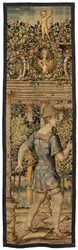Vertumnus e Pomona: Vertumnus transformado em pescador, c.1550 (ouro, lã e seda)