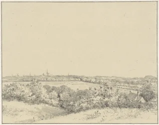 Vista de Haarlem, vista das dunas