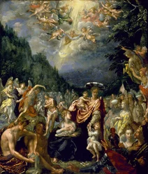 O Batismo de Cristo, c.1590 (óleo sobre cobre)