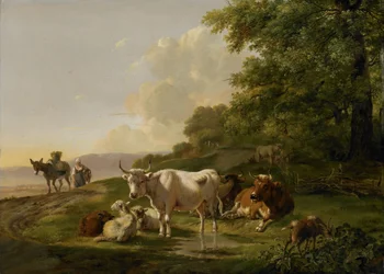 Paisagem com gado