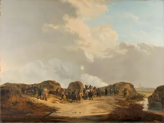 O crescente no cerco de Naarden, abril de 1814 (óleo sobre tela)