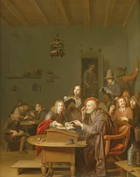 Interior de uma sala de escola