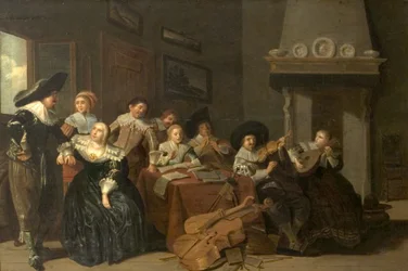 A Festa da Música (óleo sobre madeira)