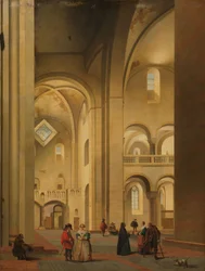 O transepto do Mariakerk em Utrecht