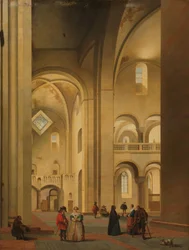 O transepto do Mariakerk em Utrecht, visto do nordeste