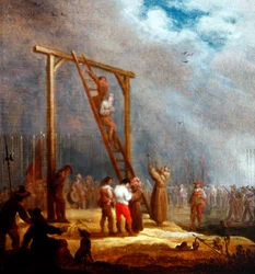 Uma Execução à Galinha (óleo sobre painel)