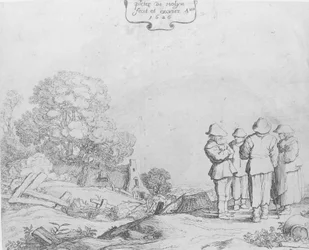 Três Camponeses e uma Mulher, 1626.