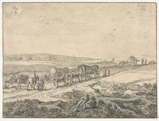 Agosto: Paisagem com carroças