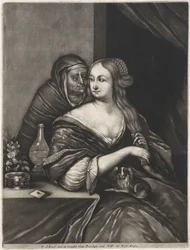 Jovem mulher e casamenteira
