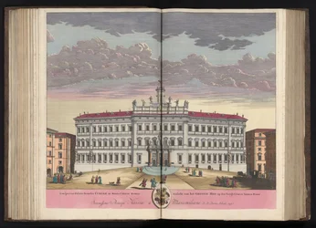 Palazzo di Montecitorio em Roma Vista do Palácio do Grande Tribunal no Monte Citorio Roma (...) (título no objeto)