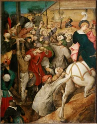 O vinho de Saint Martin, detalhe. (óleo sobre madeira