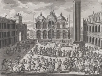 O Carnaval de Veneza, de: Thesaurus Antiquitatum et Historiarum Italia, vol. IX, 1722