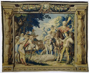 A morte de uma corça dedicada à Artemis
A história da Iphigenia e Orestes (título da série)