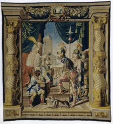 A vingança de Orestes sobre Aegisthus
A história da Iphgenia e Orestes (título da série)