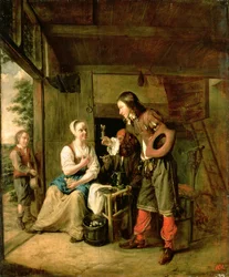 Guerreiro e Servo, 1653
