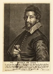 Retrato de Pieter de Jode o Ancião, gravador flamengo, desenhista, editor e pintor