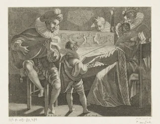 Empresa que faz música à luz de tocha, c. 1600