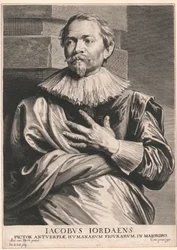 Jacobus Jordaens, Pictor Antuerpiæ, Humanarum Figurarum, em Majoribus