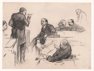 Deputados Sr. H.C. Verniers van der Loeff, A.J.W. Farncombe Sanders, G. M. van der Linden, J. Willink e Jhr. Sr. Ruys van Beerenbroek