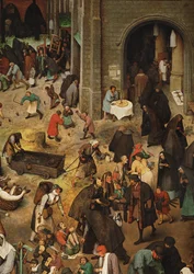 Luta entre o Carnaval e a Quaresma (pintura sobre madeira de carvalho)