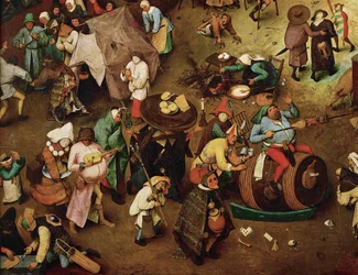 Luta entre o Carnaval e a Quaresma (pintura sobre madeira de carvalho)