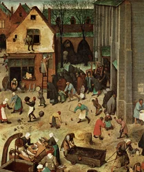 Luta entre o Carnaval e a Quaresma (pintura sobre madeira de carvalho)