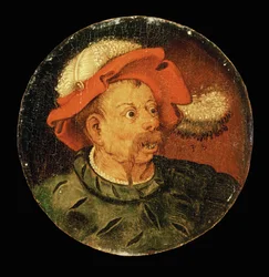 Cabeça de mercenário, ou La colere (pintura sobre madeira)