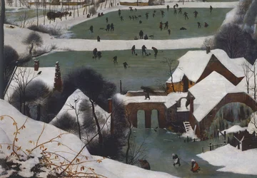 Caçadores na neve
