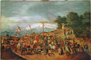 Crucificação (óleo sobre madeira)