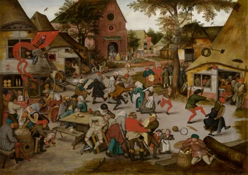 Quermesse da festa de São Jorge (óleo sobre painel)