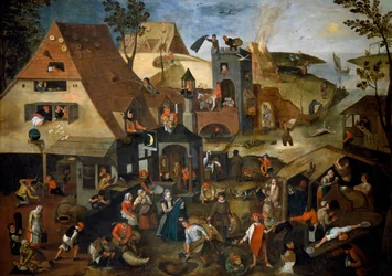 Provérbios Neerlandeses, c.1559 (óleo sobre painel)