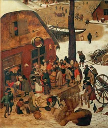 O Recenseamento em Belém (pintura sobre madeira)