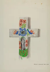 Pedra de Cabeça de Cimento, c.1937 (aguarela)