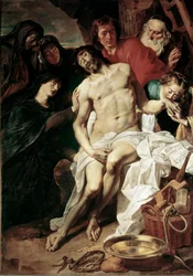 Deposição de cristo de cruz (óleo sobre tela