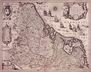 Mapa da Província dos Países Baixos Unidos (gravura)