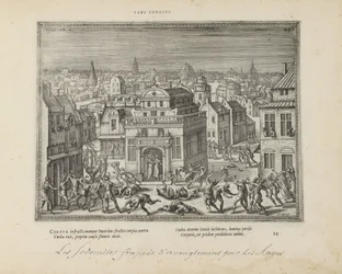 Mannen van Sodom met blindheid geslagen
Vani conatus (título sobre o objecto)
Emblemata Sacra è praecipuis utriusque testamenti utriusque historiis concinnata (Testamento Oude) (título da série)
Imagines et figurae bibliorum (título da série)