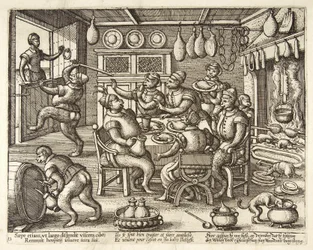 A cozinha gorda, bar. C. 1585
