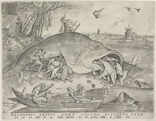 Os peixes grandes comem os peixes pequenos