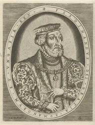 Retrato de Fernando I de Habsburgo, imperador alemão Retratos de governantes (título da série)