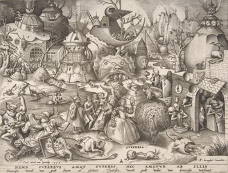 Orgulho Superbia, da série Os Sete Pecados Capitais, 1558.